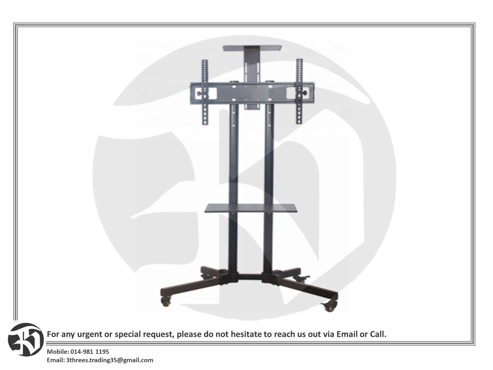 Bracket Mobile Stand For TV 32-65 Inch (Self Assembly)