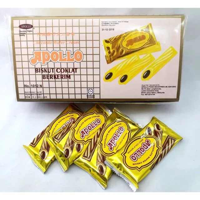 APOLLO Wafer Sticks Chocolate Flavour 30s (Gold)