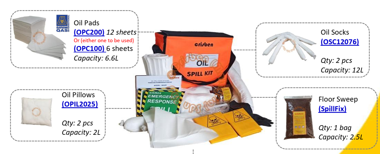 CRISBEN OIL SPILL KIT BAG SKA 20