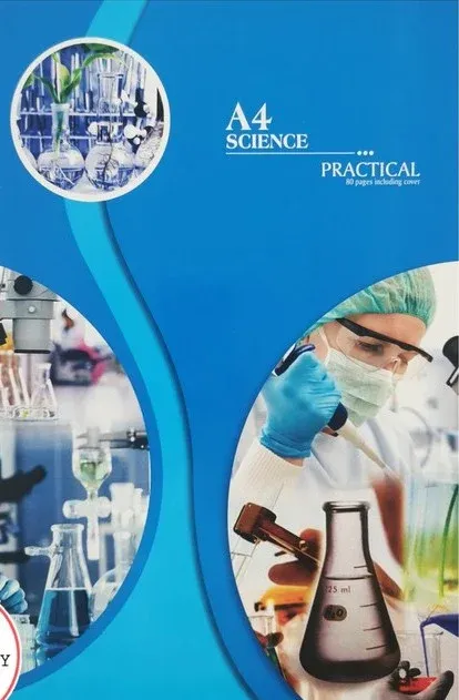 A4 SCIENCE PRACTICAL BOOK 80 PAGES INCLUDING COVER