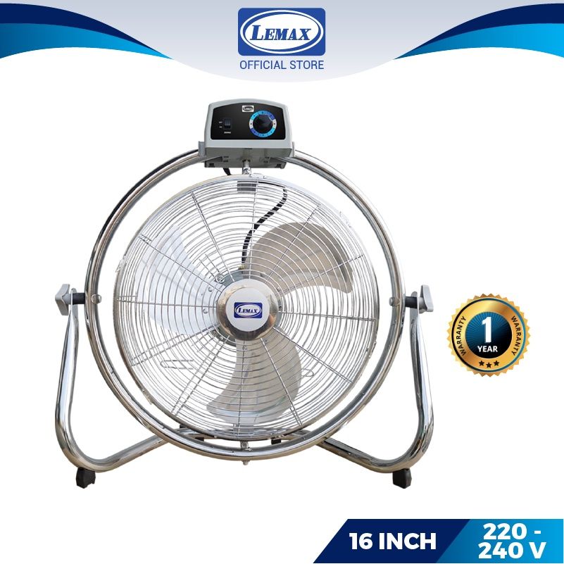 LEMAX Industrial Floor Fan Strong Wind 16"