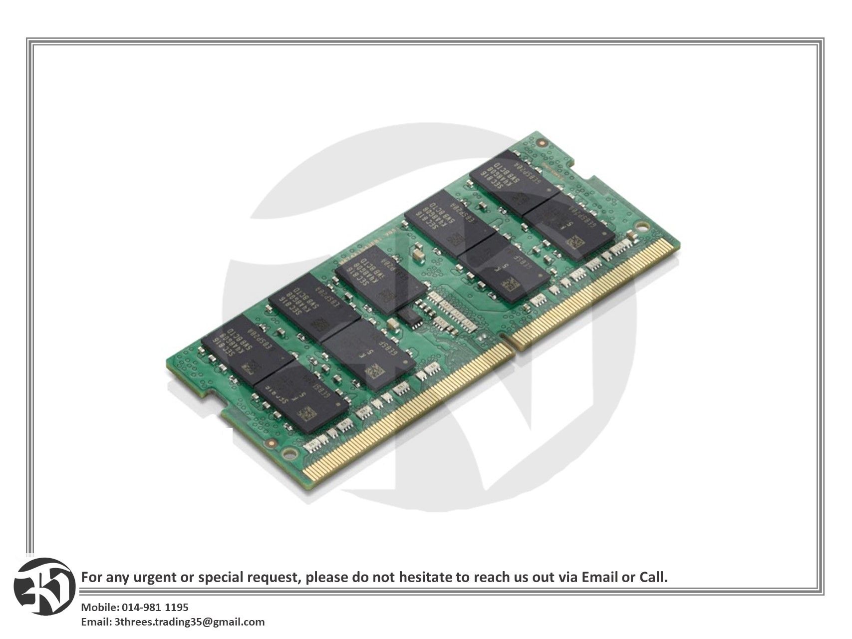 ThinkPad 16GB DDR4 2666MHz/3200MHz SoDIMM Memory gen 2