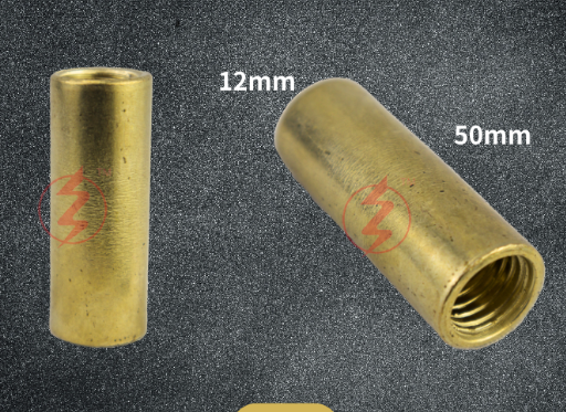 COPPER EARTH ROD SOCKET / JOINT / COUPLING / COPPER ROD LINK / COPPER ROD CONNECTOR COUPLER TEMBAGA ELEKTRIK