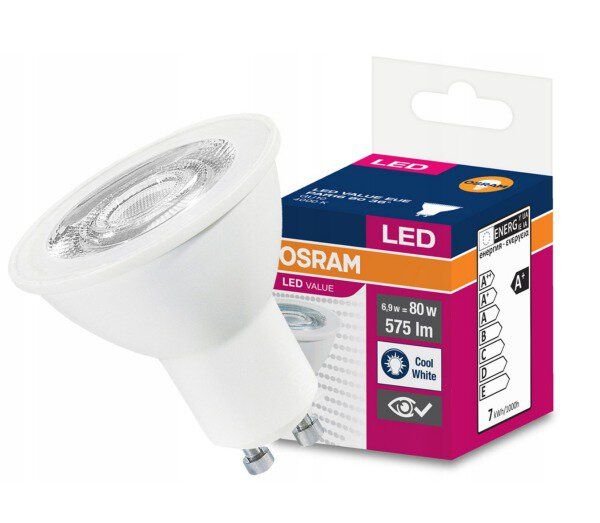 OSRAM *Osram LED Value PAR 16 GU10 LED Reflector Lamp 5 W, 6500K, Reflector shape - 4058075198647