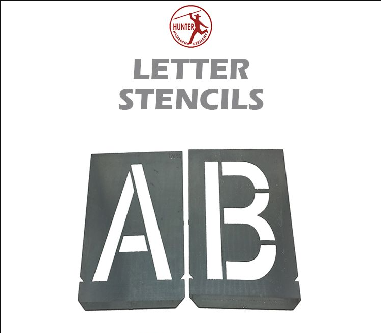 HUNTER LETTER STENCILS