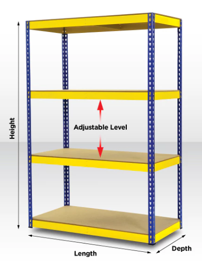 * 3 Tier Storage Rack Boltless Rack ( H213 x D31 X L91)