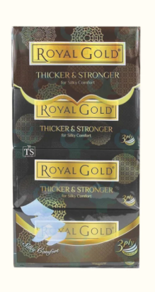 Tissues Royal Gold (4box X 120 sheets)