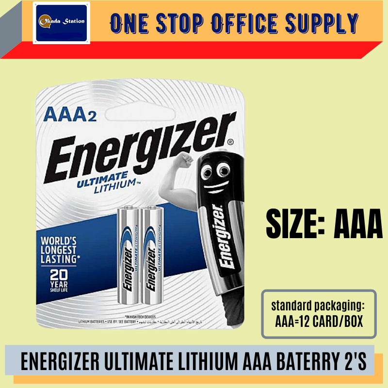 Energizer ULTIMATE LITHIUM AAA BATTERY -2'S / ENERGIZER/ ULTIMATE LITHIUM /AAA