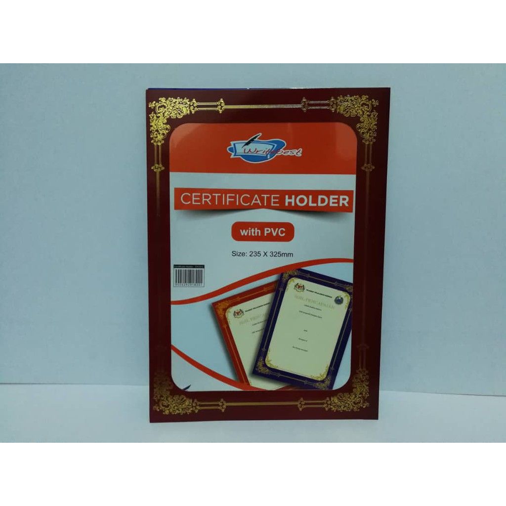 CERTIFICATE HOLDER (PVC WINDOW) A4 235X325MM
