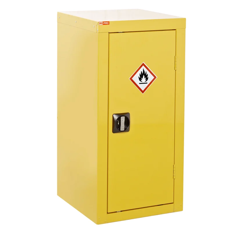 Flammable Storage Cabinet. 22 Gallons (83 Litres). Yellow