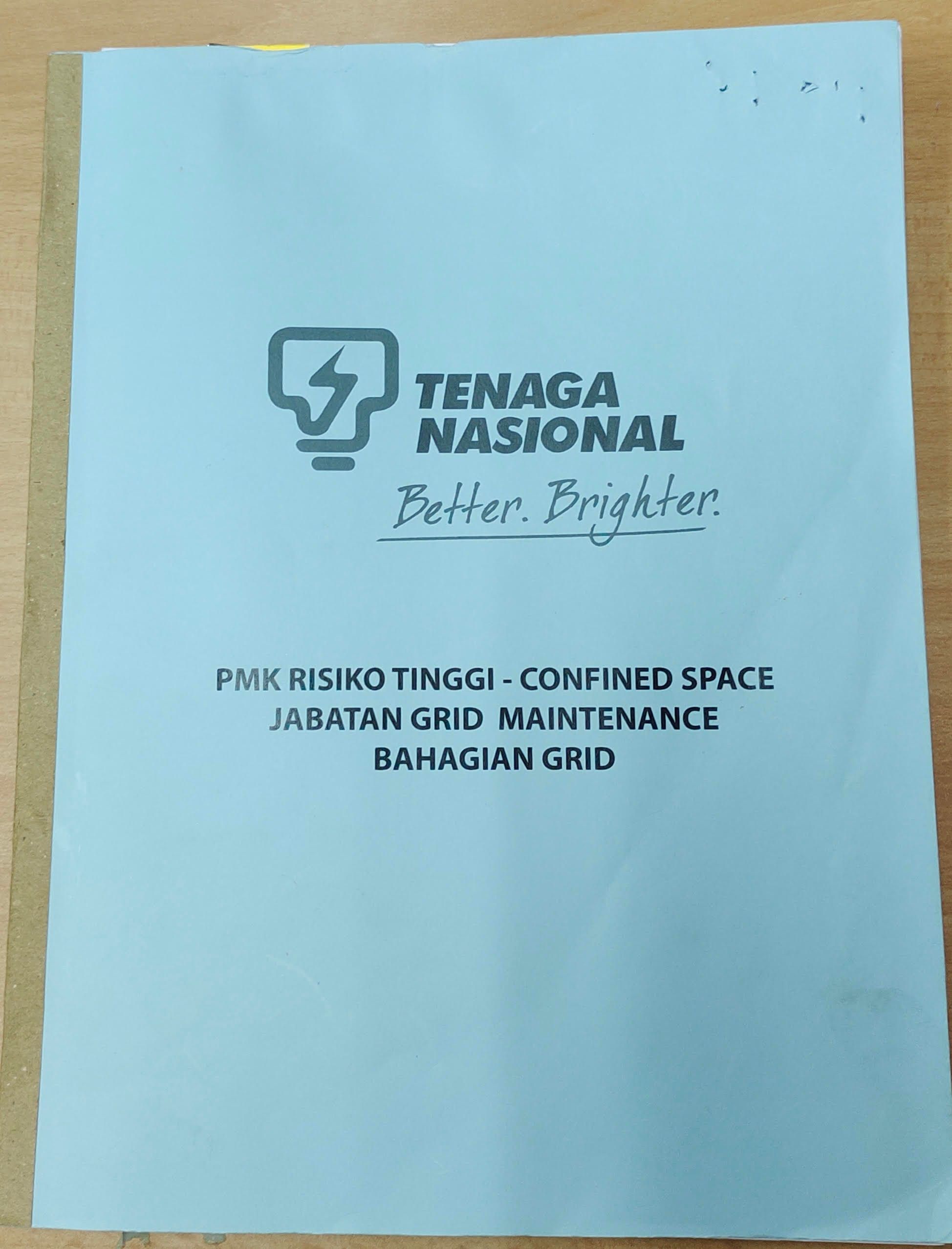 Confined Space Appendix 5 (Buku Permit PMK Risiko Tinggi)