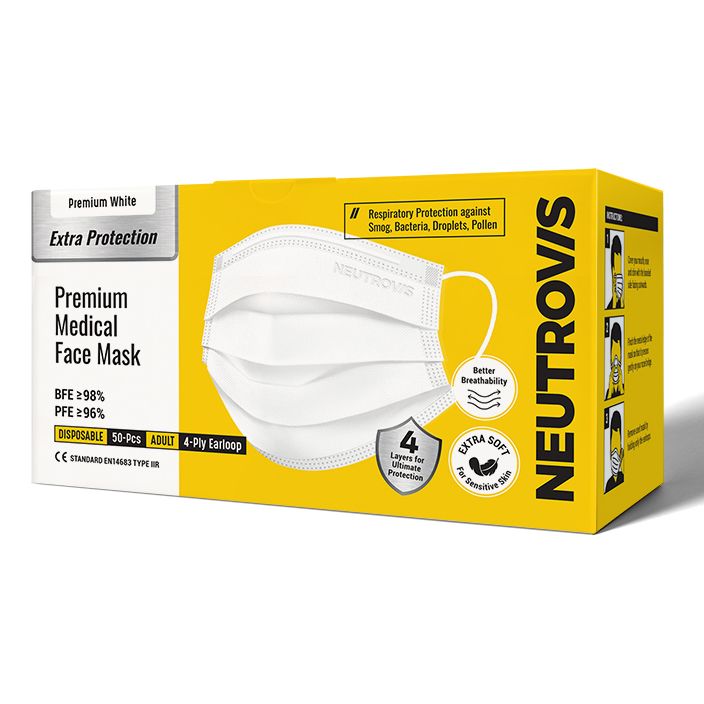 Neutrovis Medical Mask Full Series 23025 4ply White Y-HK-71494-KK