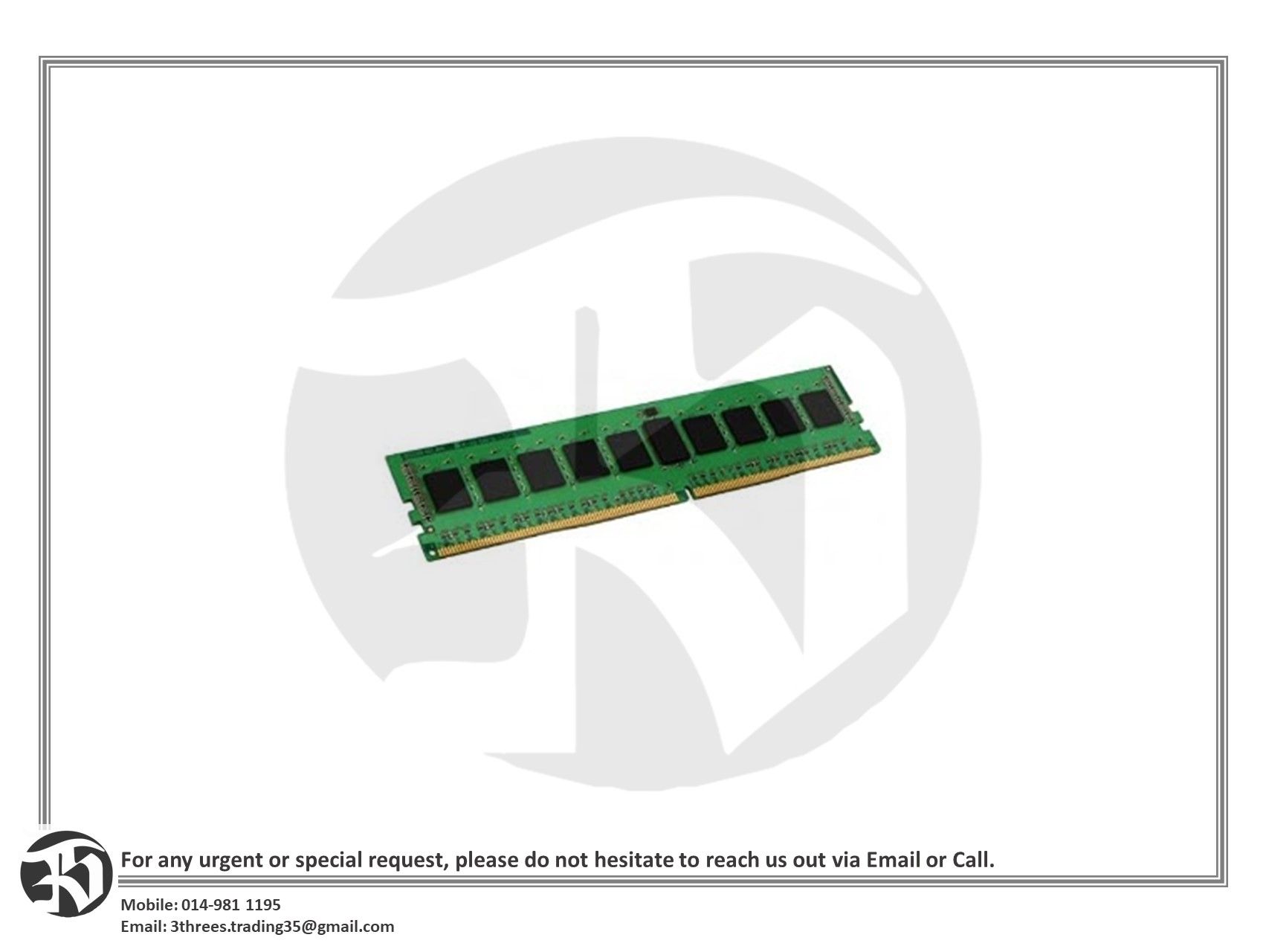 Kingston 16GB DDR4 2666MHz CL19 RAM 2RX8 (KCP426ND8/16)