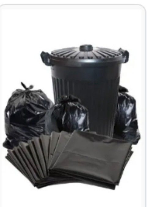 32" x 40" Black garbage bag (+- 1kg / +- 10kg)
