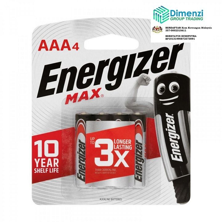 BATTERY ENERGIZER AAA4 PC / PACK