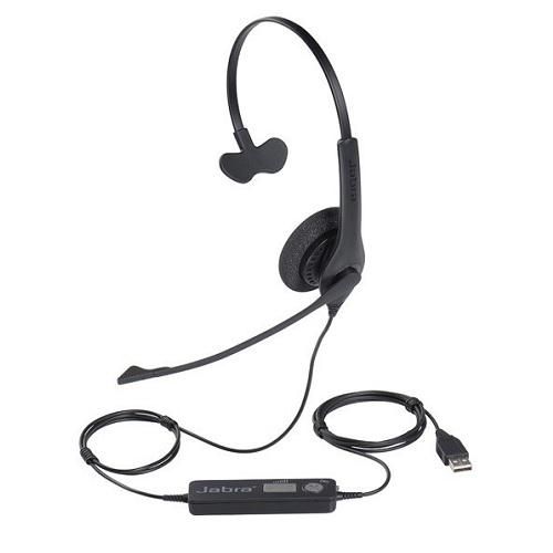Jabra BIZ 1500 Mono Professional Corded Headset Noise Cancelling Mics Call Center Monaural Wired Headphone USB