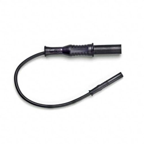 Fluke PATCH 72936-39-0 2mm/4mm Male-male Test Leads, 3.9in (10cm), (black)