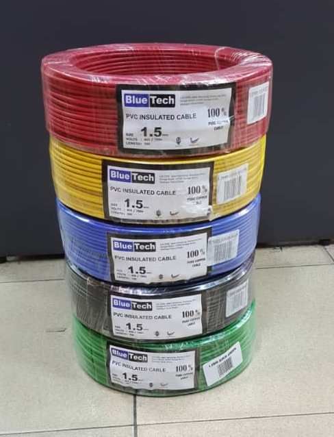 [SIRIM APPROVAL] BLUE TECH CABLE 1.5MM & 2.5MM 250V SINGLE CORE PVC/PVC NEUTRAL