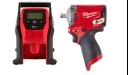 MILWAUKEE M12 Stubby Impact Wrench Combo w/ Friction Ring w/ Add On 2 units M12™ HIGH OUTPUT™ 2.5Ah Battery + M12™ Sub Compact Inflator