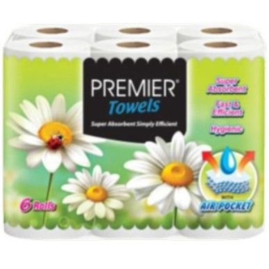 Premier Kitchen Tissue Towel Kitchen 6 roll