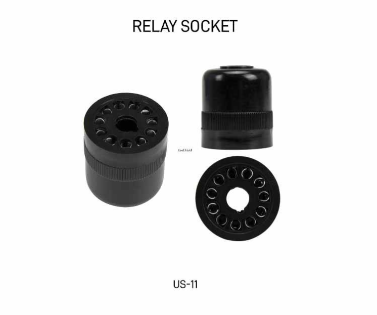 XGH US-11 RELAY SOCKET, BACK CONNECTION, 11 PINS