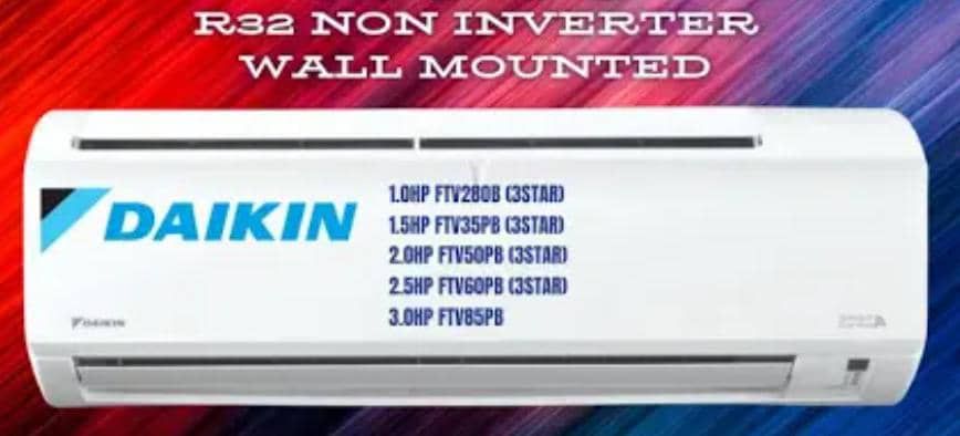 Menanggal aircond, cable dan piping sedia ada, Pemasangan dan pendawaian Air Cond wall mounted baharu