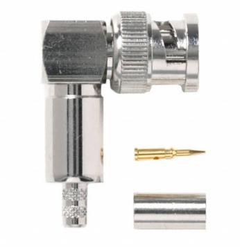 Fluke PCN50 73061 Bnc Right-angle Plug, 50 Ohm, Crimp Type, Rg58, 141