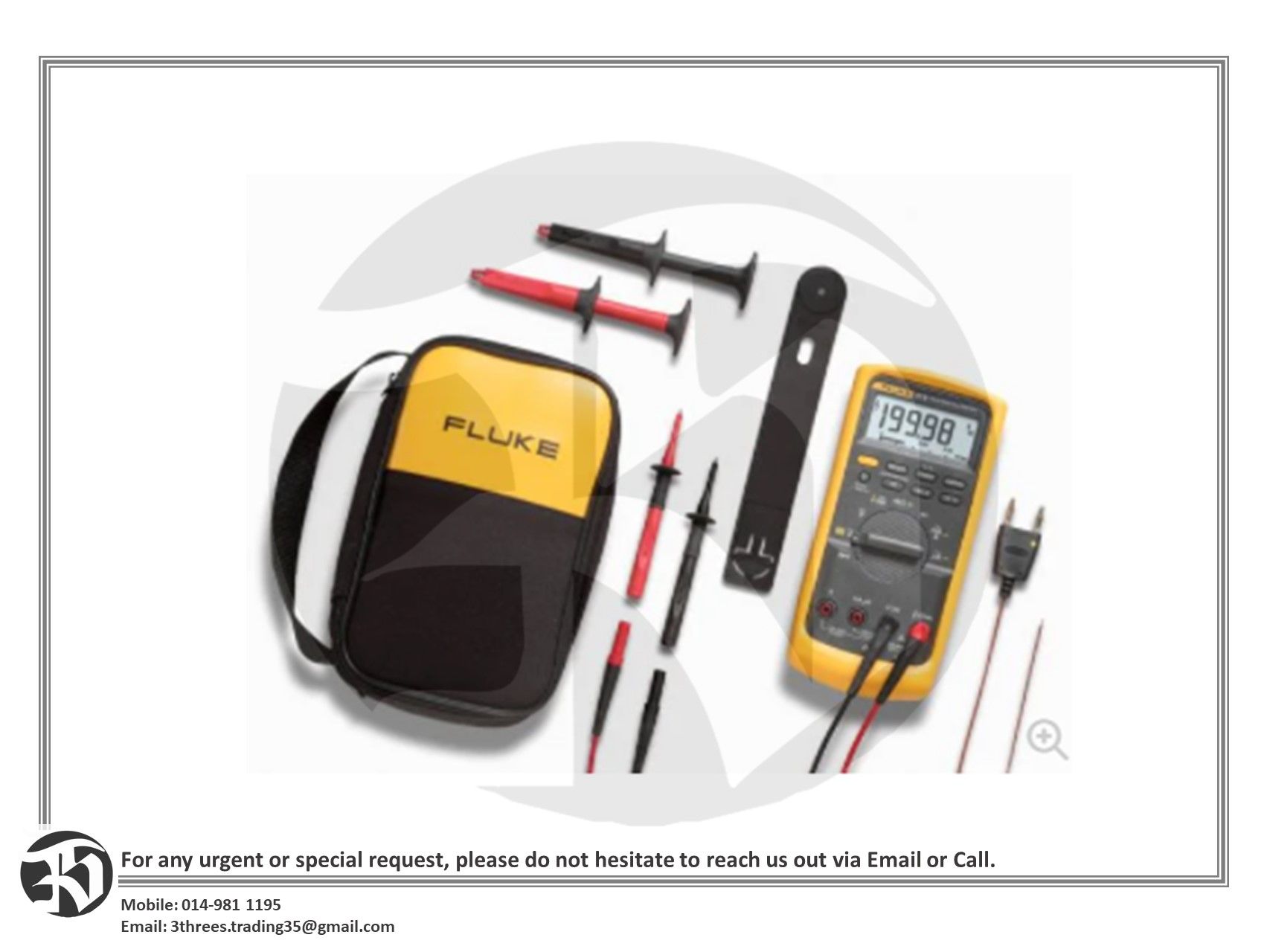 Fluke Industrial Multimeter Service Combo Kit 87V/E2 (Pre-Order)
