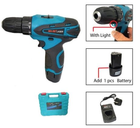 MEG-PRO 12V CORDLESS DRILL