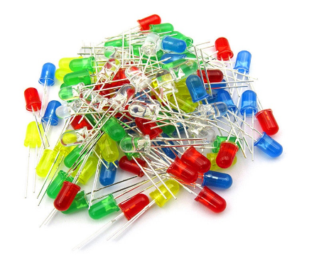 *3MM LED Diode Electronic Leds Kit Light Emitting Diode White Green Red Blue Yellow F3 Led Diodes, 100 pcs per pack