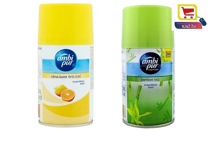 Ambi Pur instantMatic spray refill Citrus Burst 250ml / Ambi Pur instantMatic spray refill Bamboo fresh 250ml RTSB