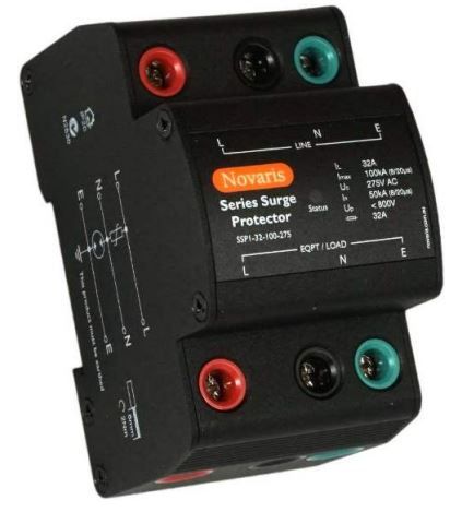 Series surge protector, 1 Phase, 32A, 100kA, 275VAC, without alarm contact SSP1-32-100-275
