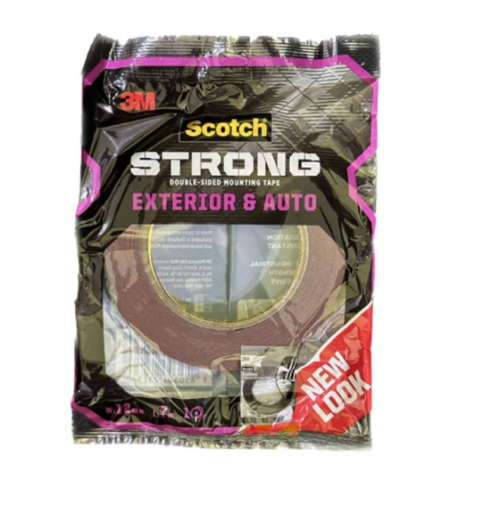3M SCOTCH EXTERIOR OUTDOOR MOUNTING TAPE 12MM X 7M