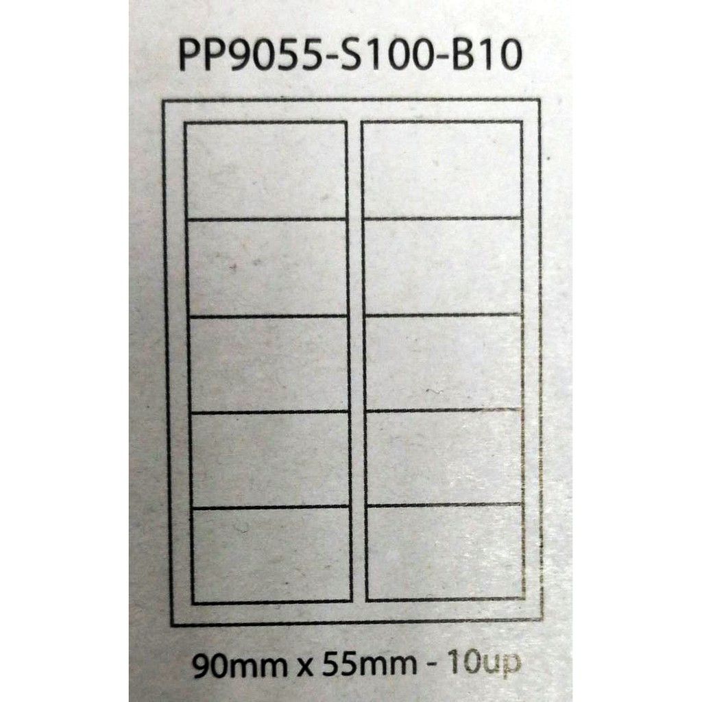Vinmark Label Sticker 90mm x 55mm (10ups)