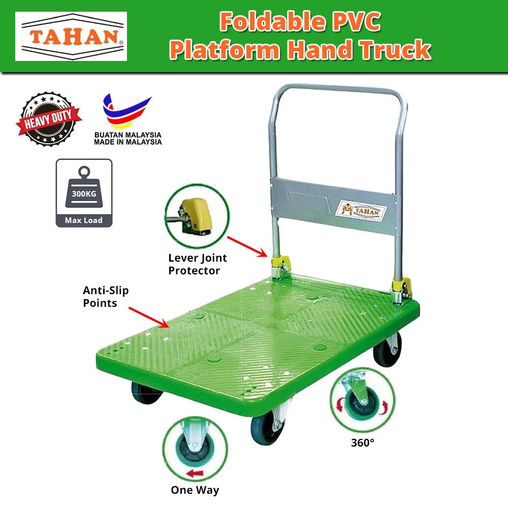 TAHAN BRAND PVC TROLLEY 300KG (MADE IN MALAYSIA)