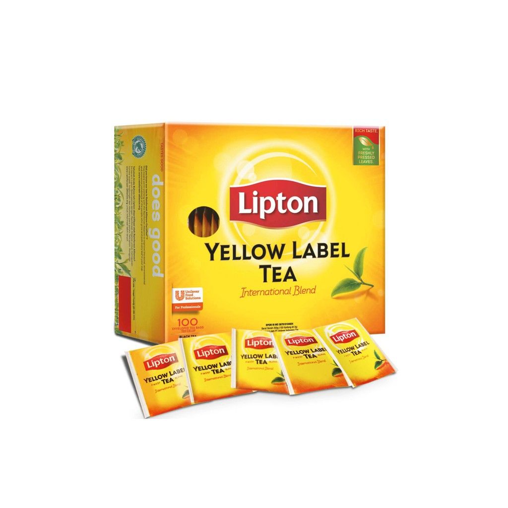 Lipton Yellow Label Teabags Sachet A100 ( 100's x 2g ) Individual