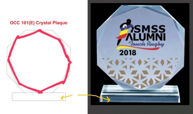 Crystal Plaque OCC 101E