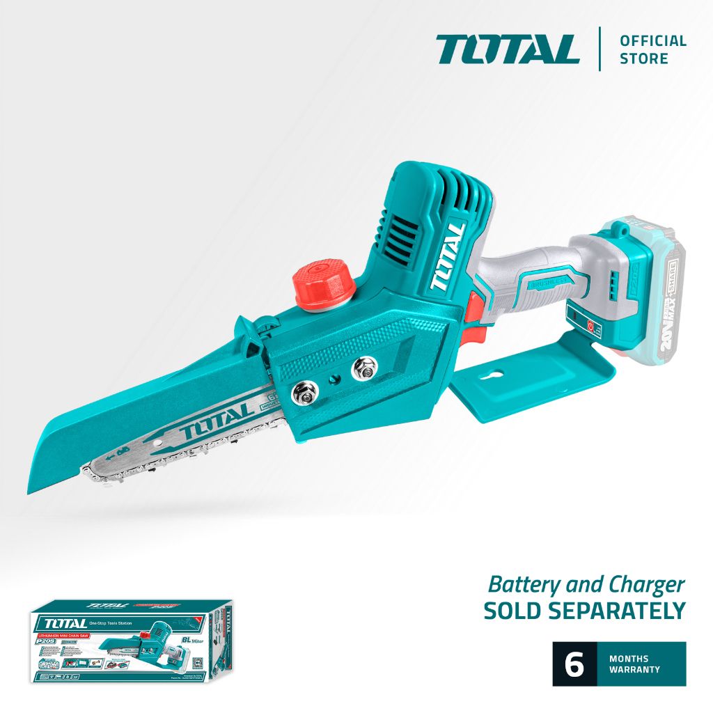 TOTAL TGSLI2068 LI-ION MINI CHAIN SAW (BRUSHLESS MOTOR)