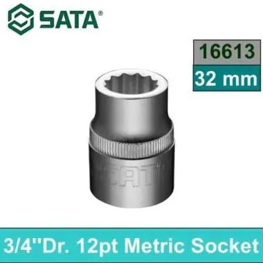 Sata 3/4” DR. 12PT SOCKET 32MM
