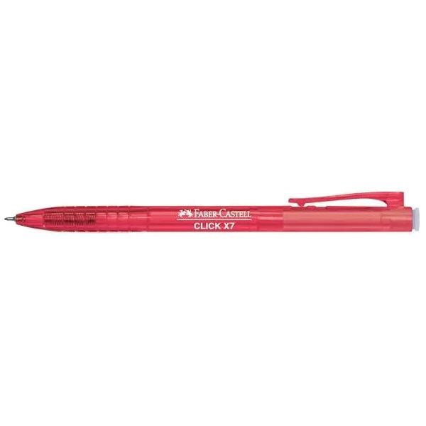 Faber-Castell Click X7 (F) 0.7mm Ball Point Pen Red
