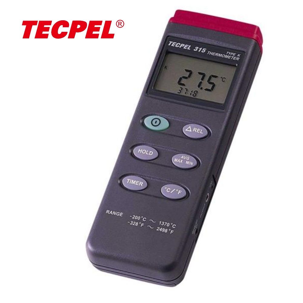 TECPEL Digital Thermometer DTM 305B + Thermocouple Type K