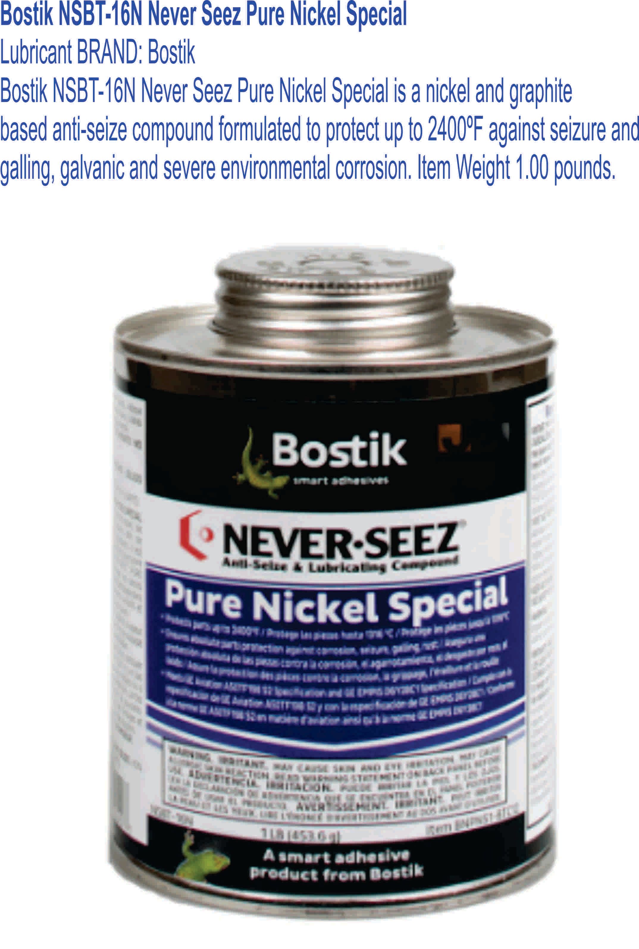 Bostik NSBT-16N Never Seez Pure Nickel Special OCHA Bostik NSBT-16N Never Seez Pure Nickel Special-FREE DELIVERY SEMENANUNG