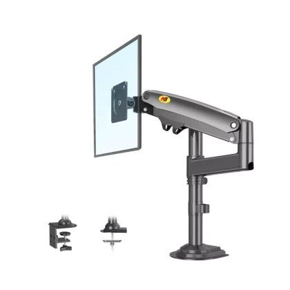 MONITOR ARM NORTH BAYOU (ACCHBYH100STA) SINGLE ARM GAS - STRUT FLEXI MOUNT FOR DESK 22"-35" (H100)