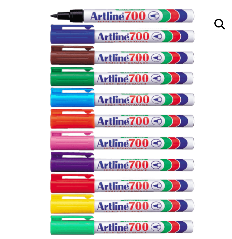 Artline 700 EK-700 (0.7MM) Permanent Marker (Brown)