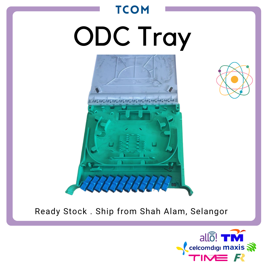 12 Core SC/UPC Complete ODC Tray Cassete with Pigtail 19.5 cm x 3cm x 21cm