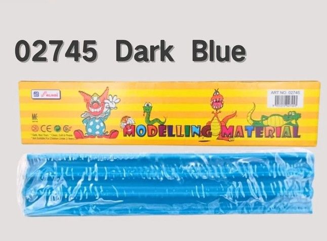 Modelling Material Clay Non-Toxic | Art Plasticine | Modelling Plasticine | Tanahriat 02745- Dark Blue SL-02745-KK