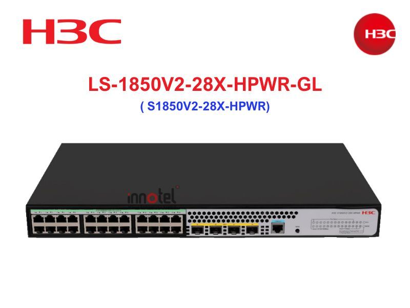 H3C LS-1850V2-28X-HPWR-GL L2 managed H3C PoE Switch