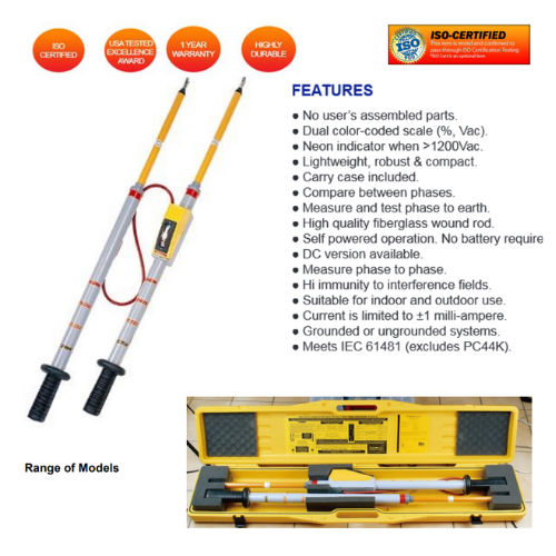 KKI 333ANA 33KV Phasing Stick With Voltage Indication