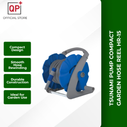 TSUNAMI PUMP COMPACT GARDEN HOSE REEL 2 IN 1 HR-15 STANDING & WALL MOUNTED HOS AIR l HOS l 软管-