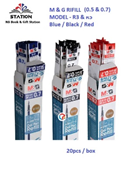 M & G Gel Pen R5 0.7 mm Refills (Blue)